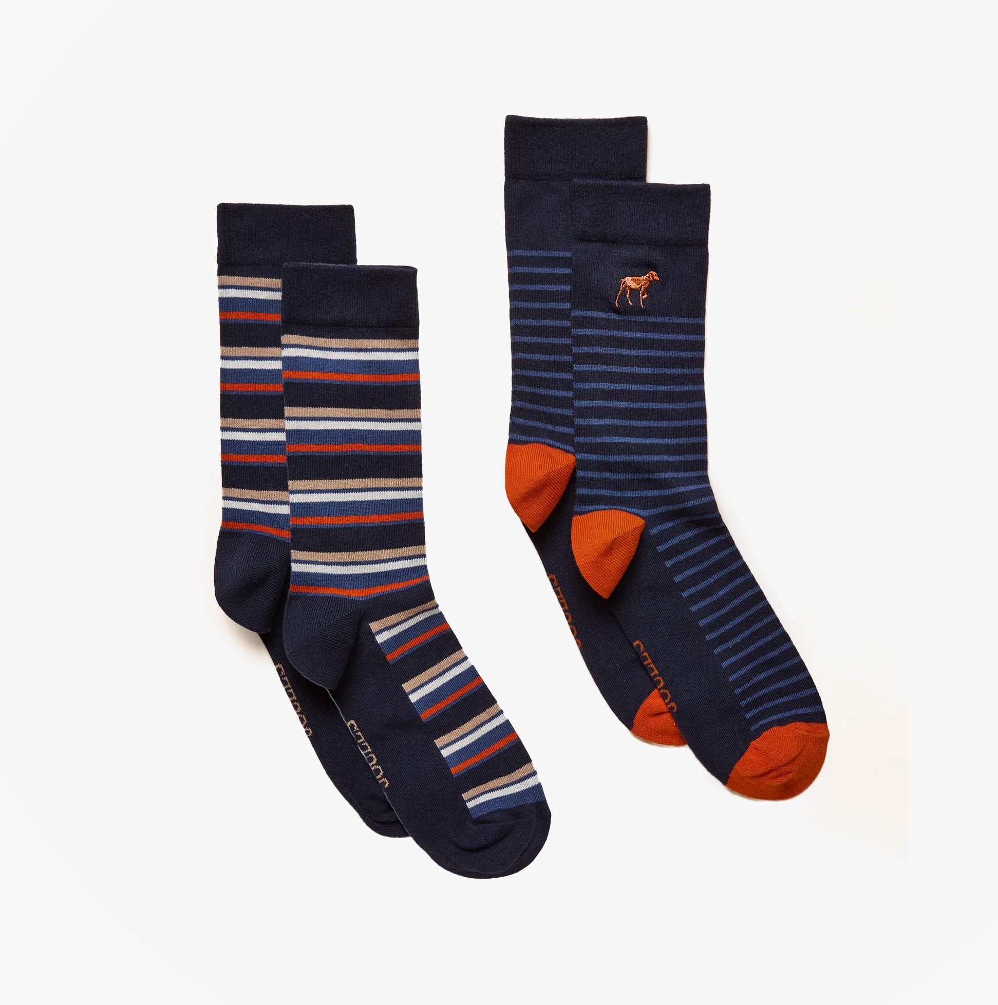Joules KINGSBURY Mens Socks Navy/Ginger