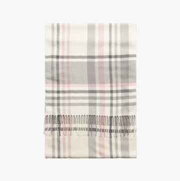 Joules LANGTREE Womens Scarf Pink/Grey