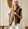 Joules LANGTREE Womens Scarf Tan Brown