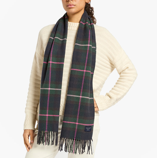 Joules Langtree Womens Navy/Pink Scarf