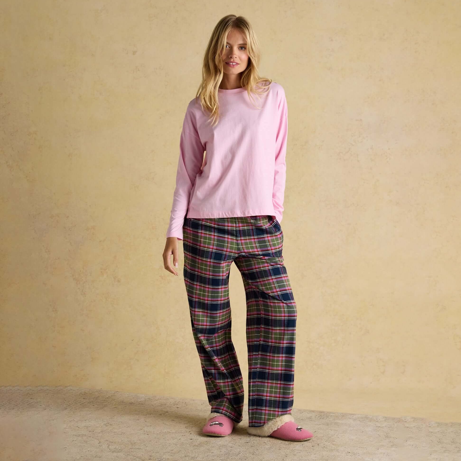 Joules STELLA Womens Pyjama Bottoms Navy/Khaki