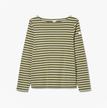 Joules HARBOUR Womens Top Green Stripe