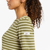 Joules HARBOUR Womens Top Green Stripe