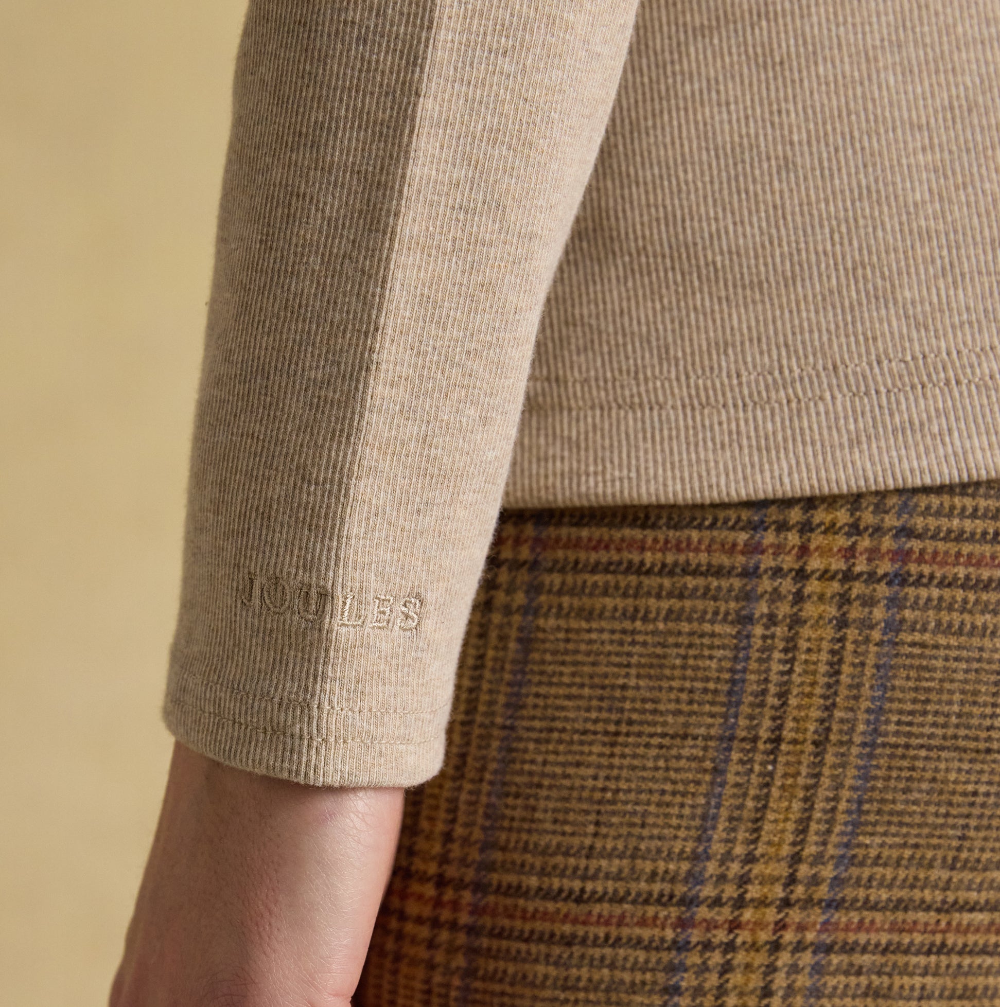 Joules FAIRFIELD JONTY Womens Polo Shirt Neutral