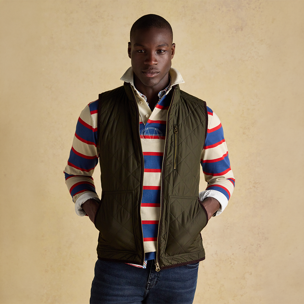 Joules MAYNARD Mens Gilets Green