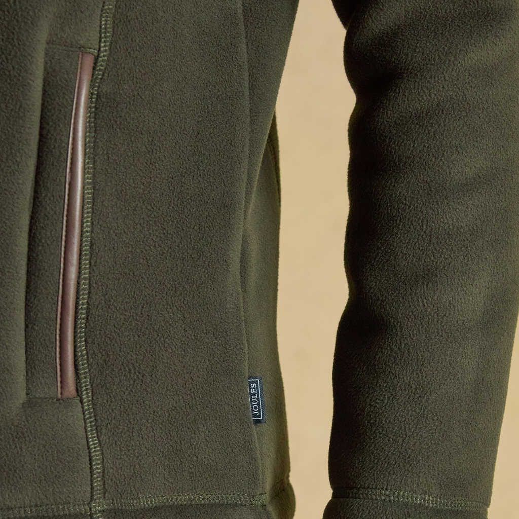 Joules HERITAGE 1/4 ZIP Mens Fleece Top Dark Green