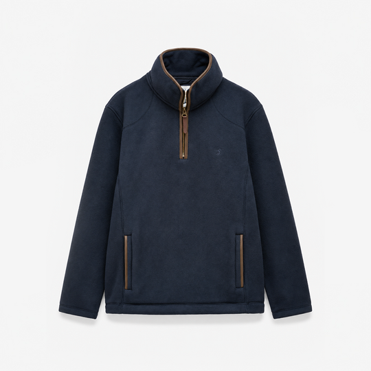 Joules HERITAGE 1/4 ZIP Mens Fleece Top Navy