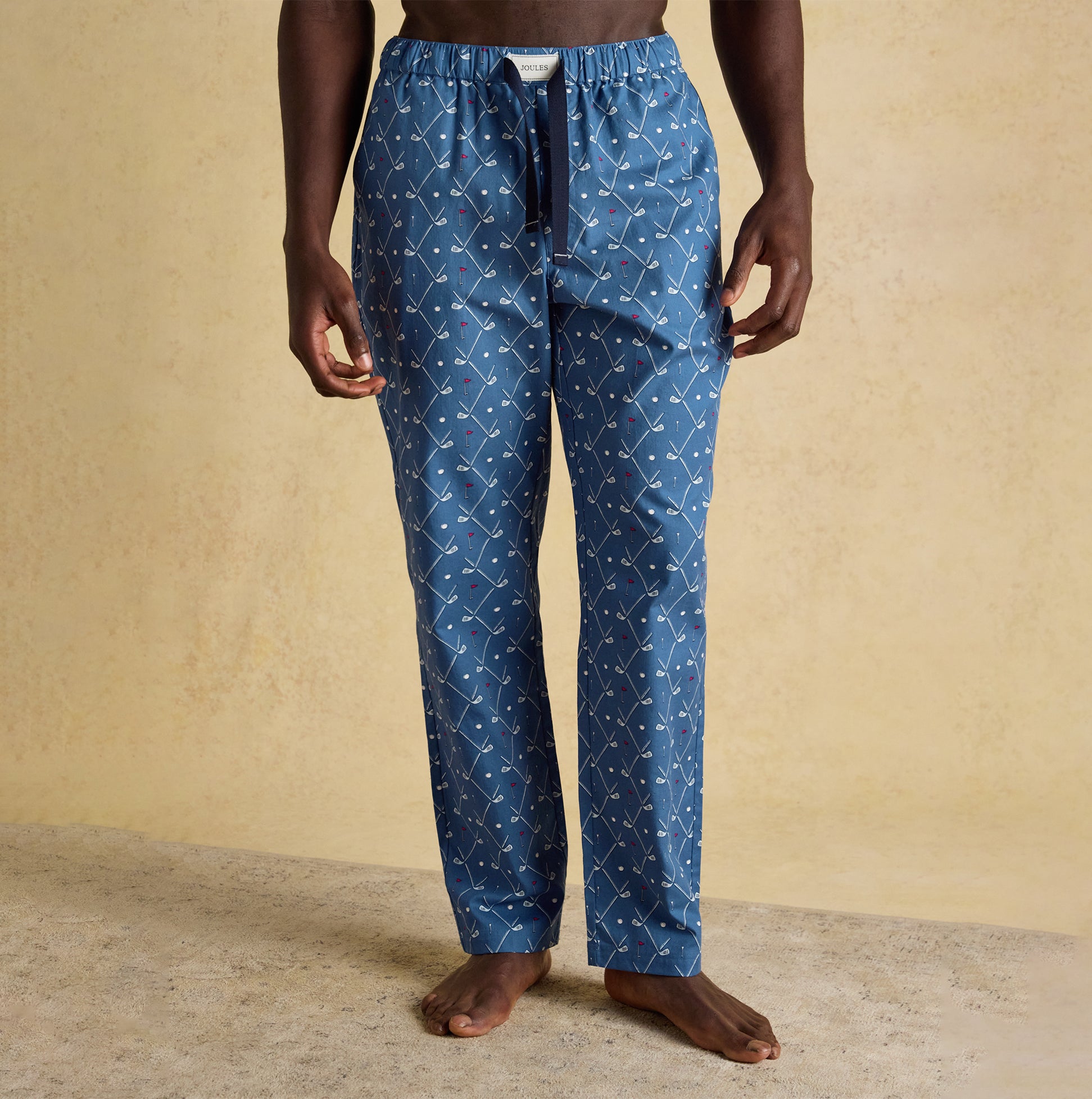 Joules DOZER Mens Pyjama Bottoms Blue