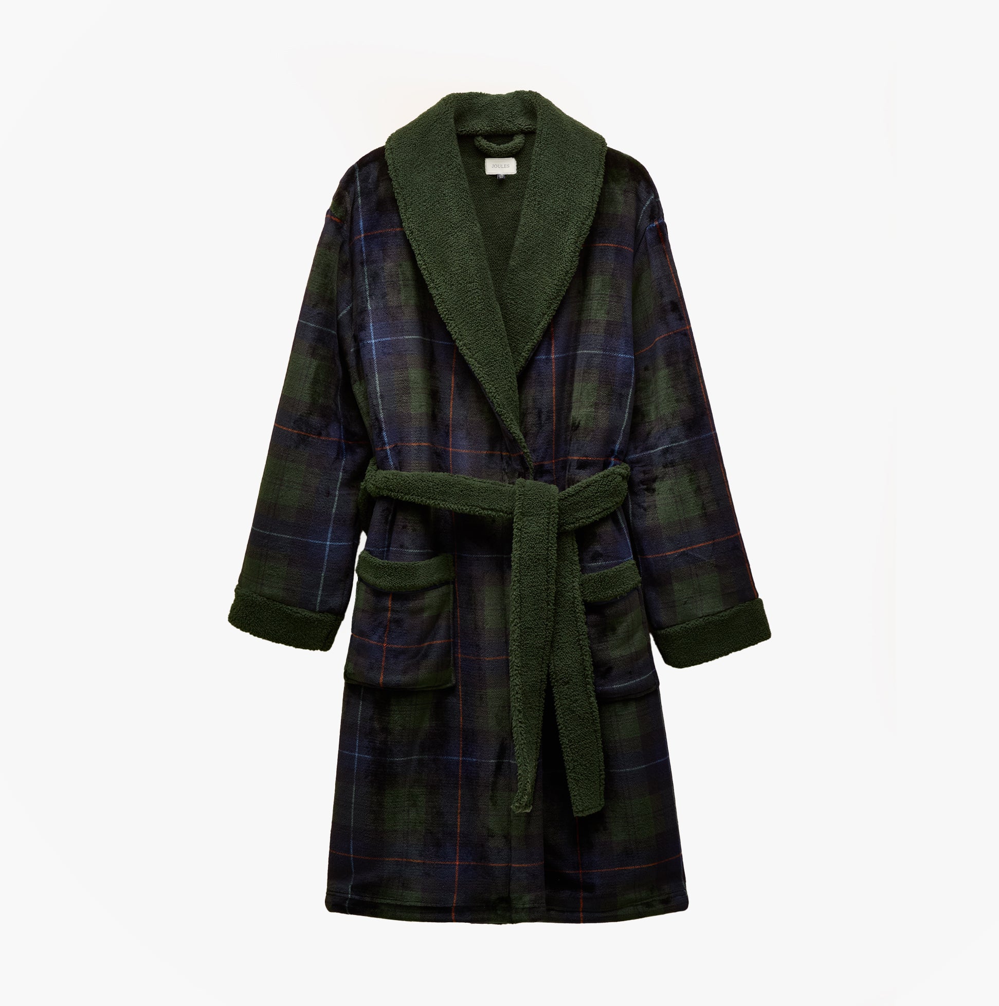 Joules MONTAGUE Mens Robe Green/Navy