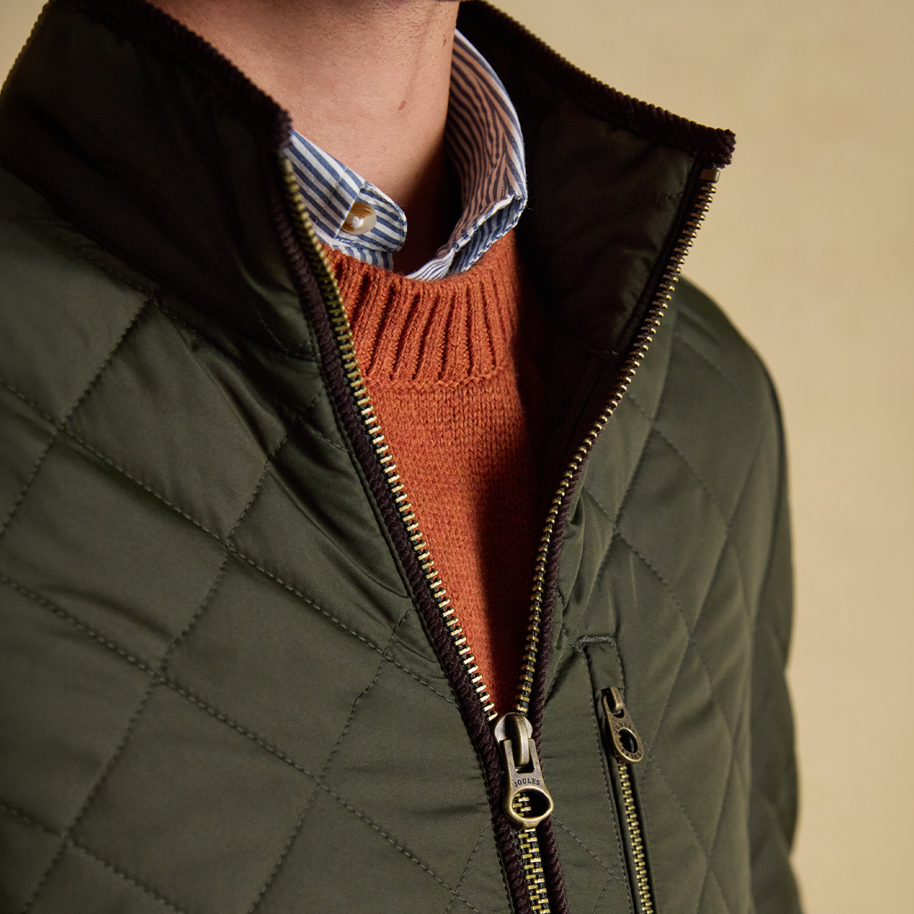 Joules MAYNARD Mens Quilted Jacket Green