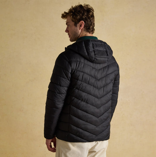 Joules GARRETT Mens Showerproof Padded Jacket Black