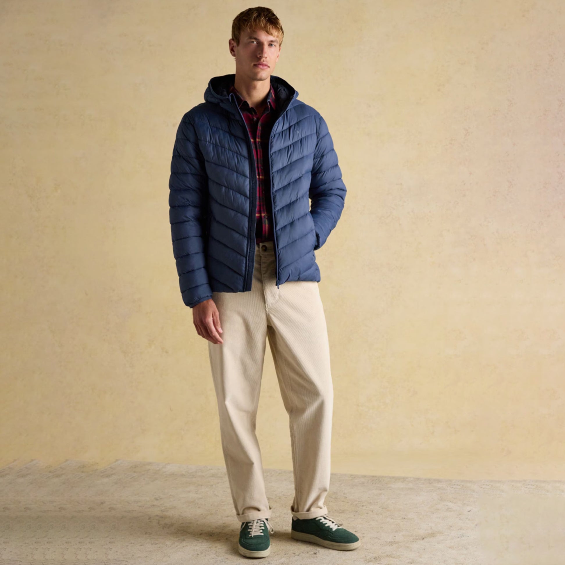 Joules Garrett Blue Showerproof Padded Jacket