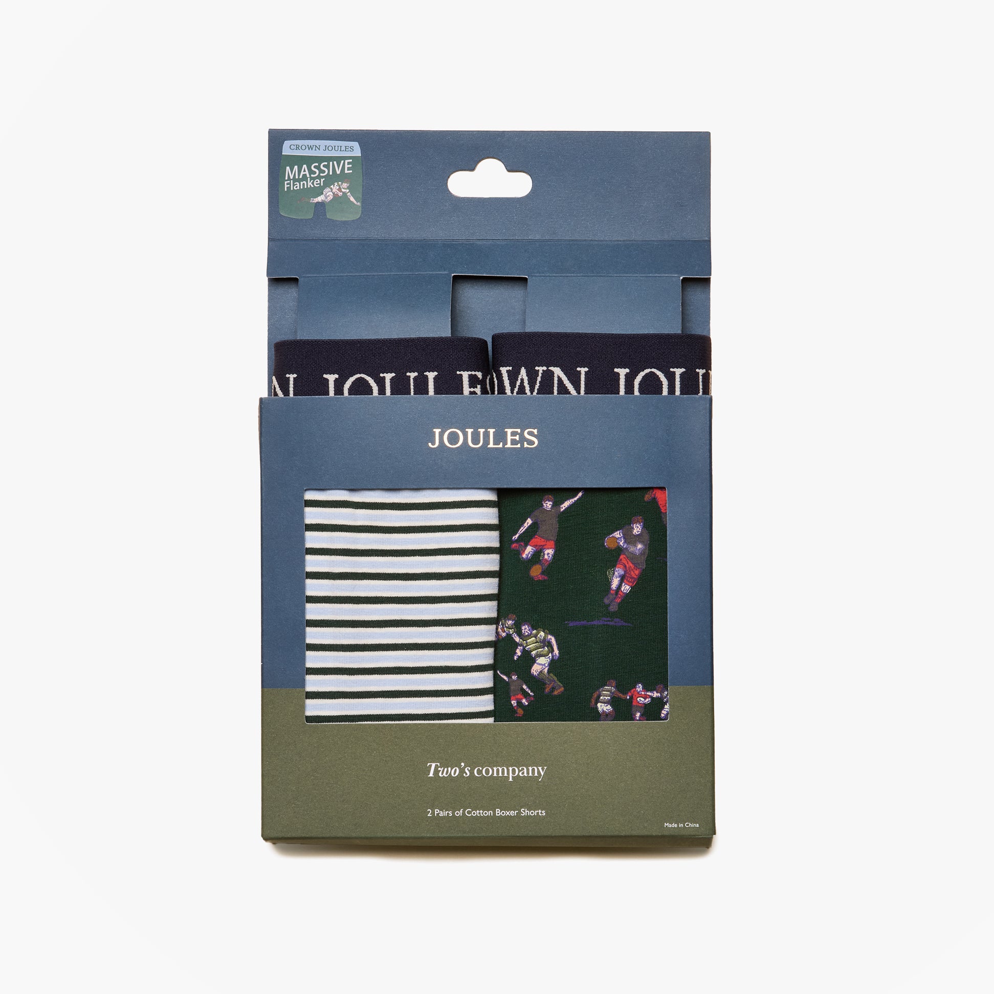 Joules Joules CROWN JOULES Mens Boxer Shorts Green