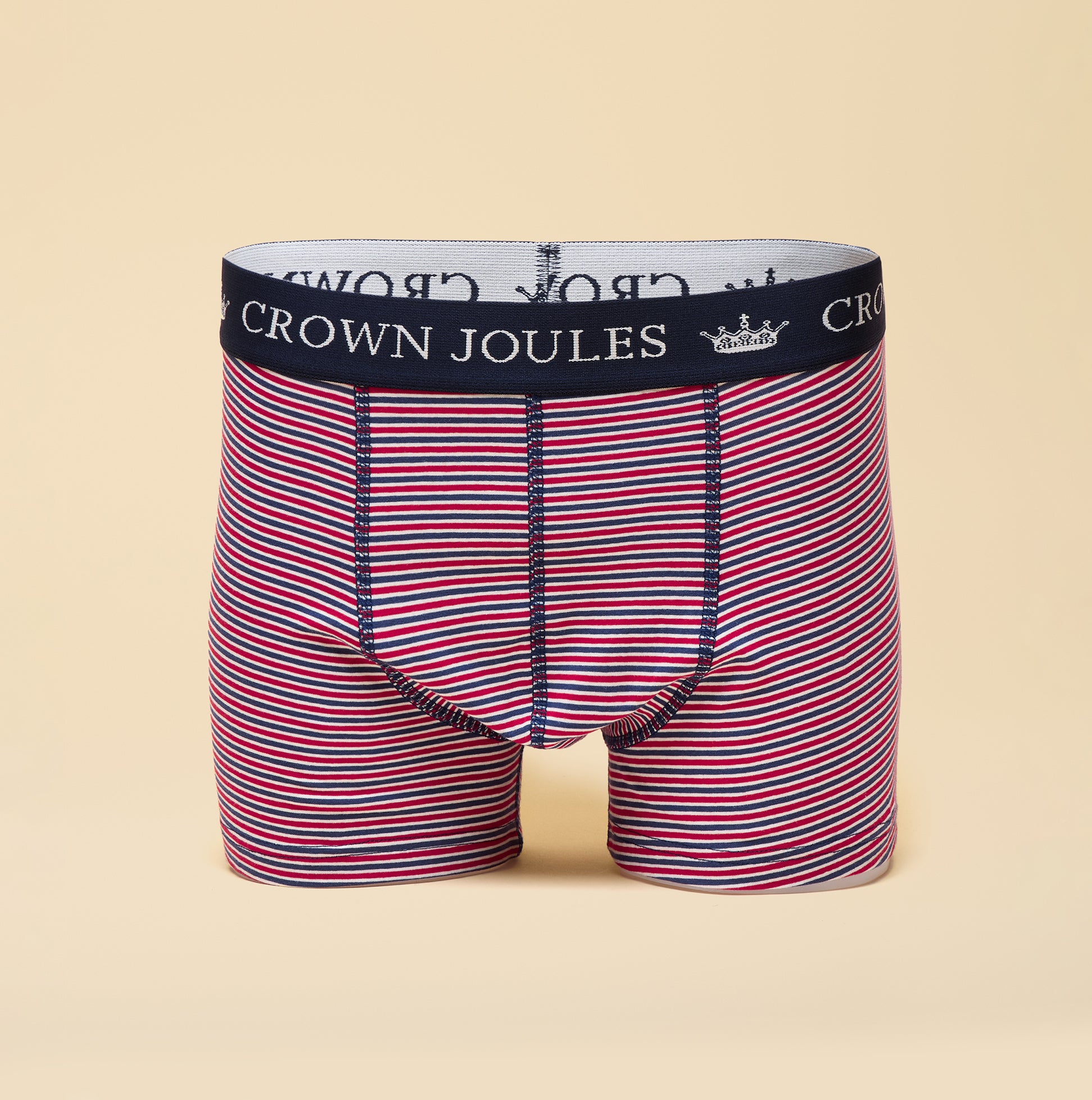 Joules Joules CROWN JOULES Mens Boxer Shorts Orange/Navy