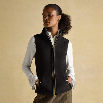 Joules HERITAGE Womens Fleece Gilet Black
