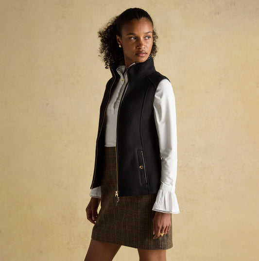 Joules HERITAGE Womens Fleece Gilet Black