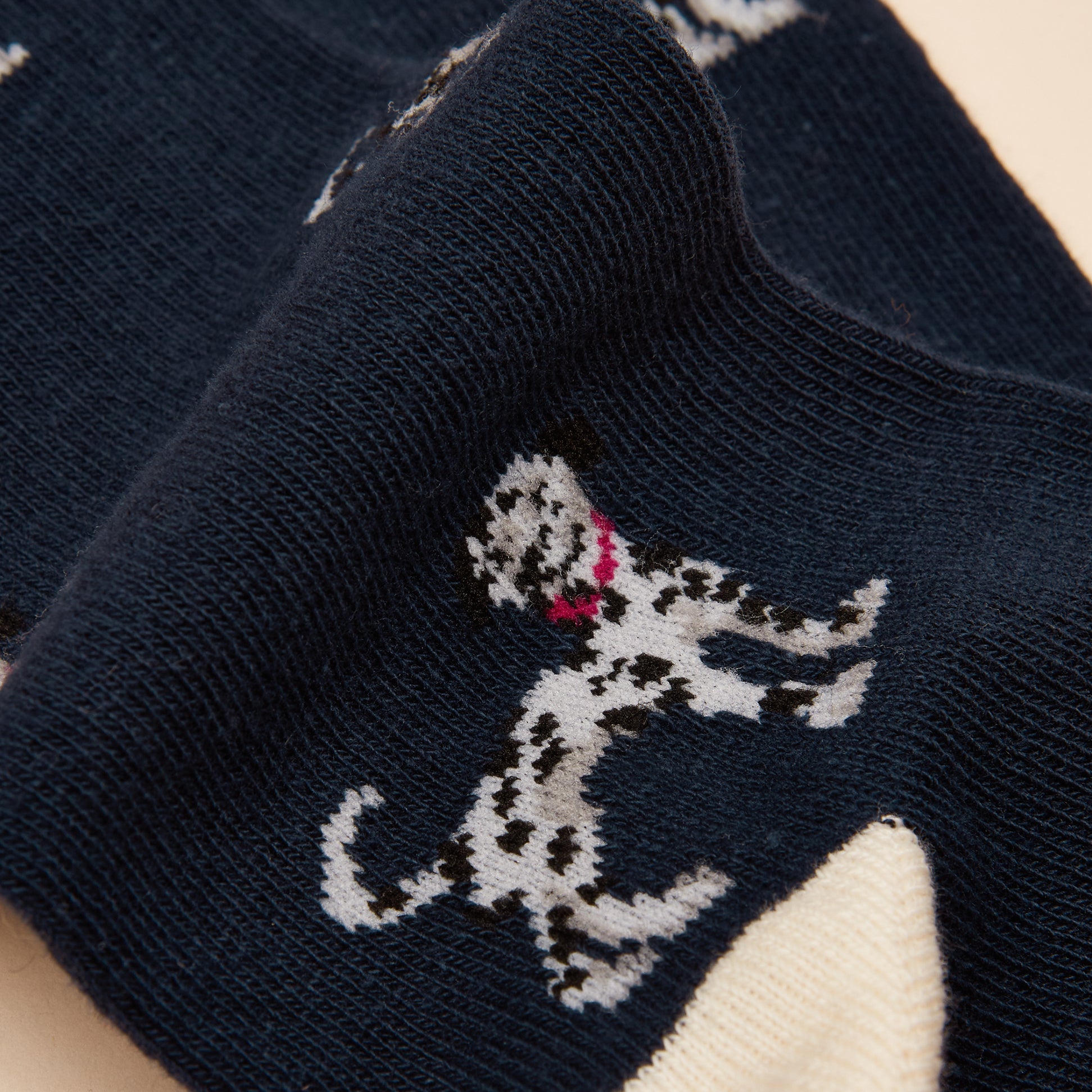 Joules EVERYDAY Womens Socks Navy/Oatmeal