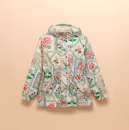 Joules HOLT Womens Raincoat Mosaic Floral
