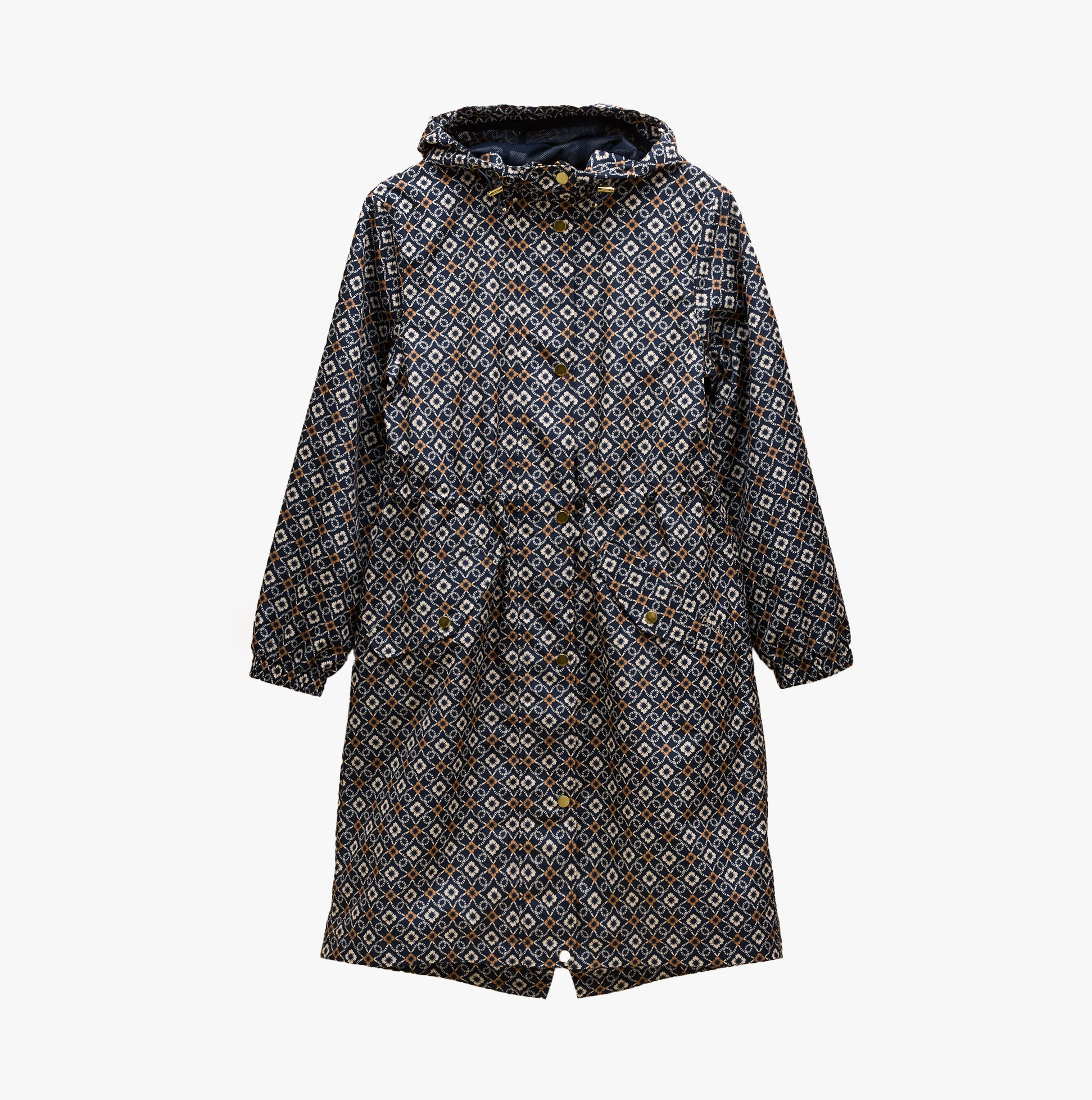 Joules Holkham Womens Waterproof Packable Raincoat With Hood Navy