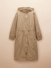 Joules Hensley Womens Waterproof Longline Coat with Packable Hood Tan Brown