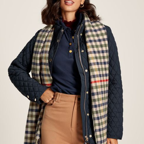 Joules LANGTREE Womens Scarf Henson Check