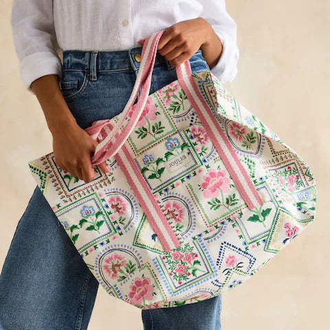 Joules PROMENADE Womens Tote Bag Mosaic Floral