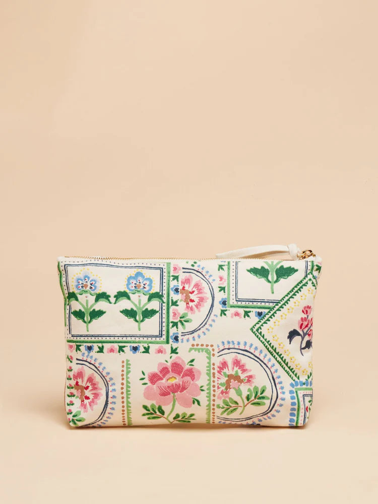 Joules CARRYWELL Womens Pouch Mosaic Floral