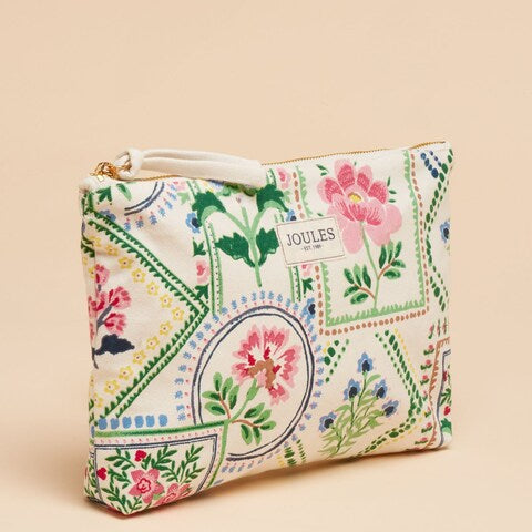Joules CARRYWELL Womens Pouch Mosaic Floral