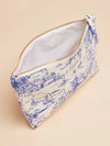 Joules CARRYWELL Womens Pouch Blue Toile