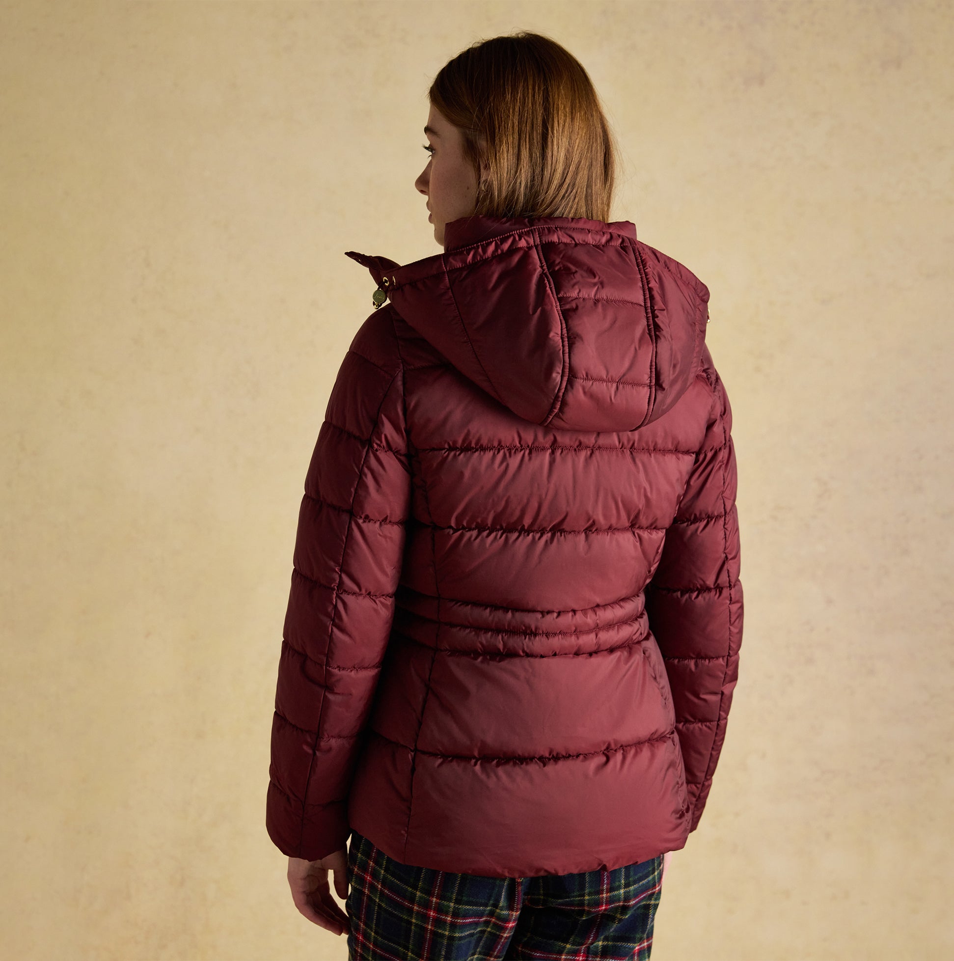 Joules HADLOW Womens Padded Short Coat Red