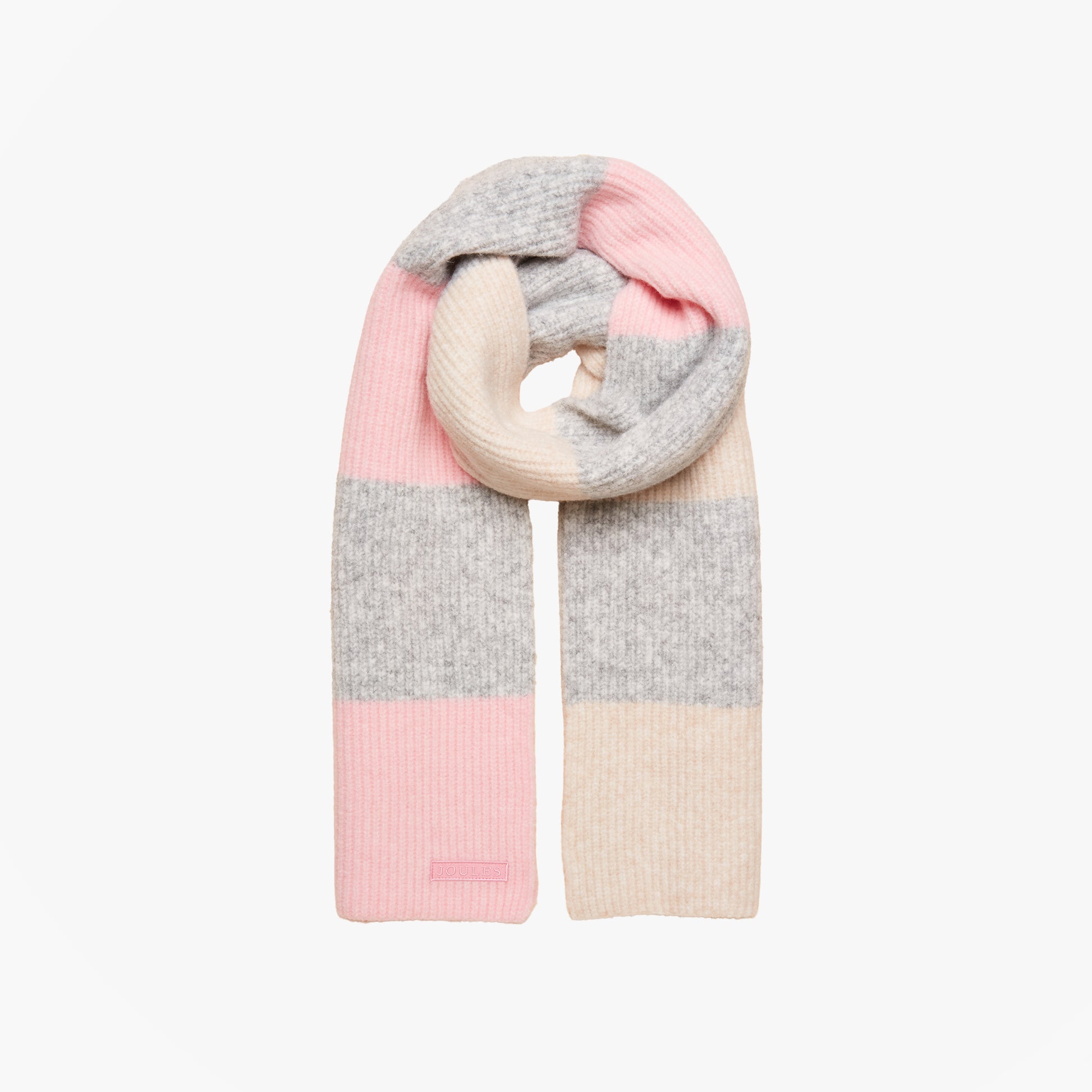 Joules Joules POPLEY STRIPE Womens Winter Pink/Grey