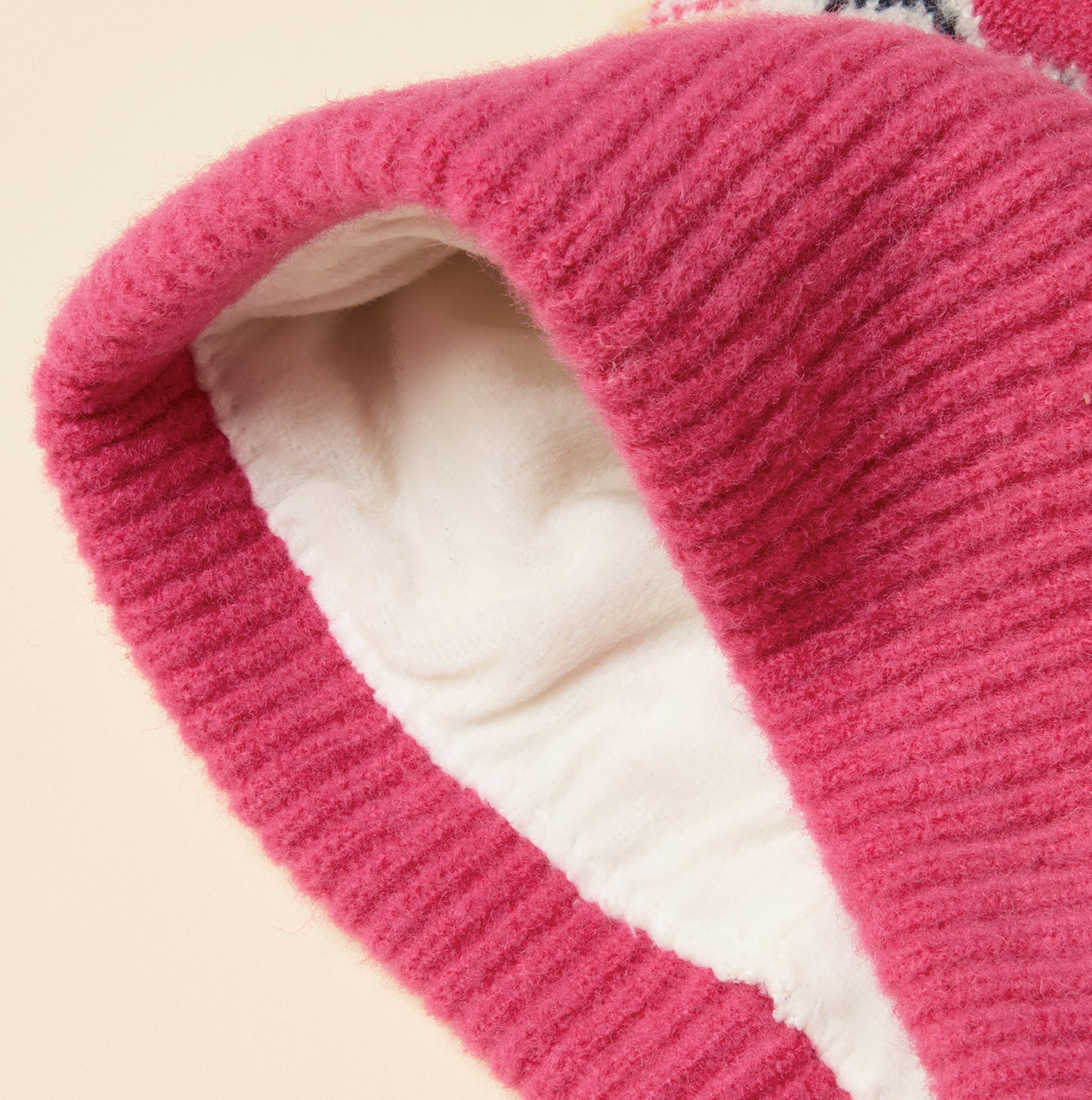 Joules Joules KARA BOBBLE Womens Beanie Hat Pink