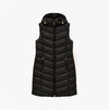 Joules Moorsdale Womens Longline Showerproof Padded Gilet Black