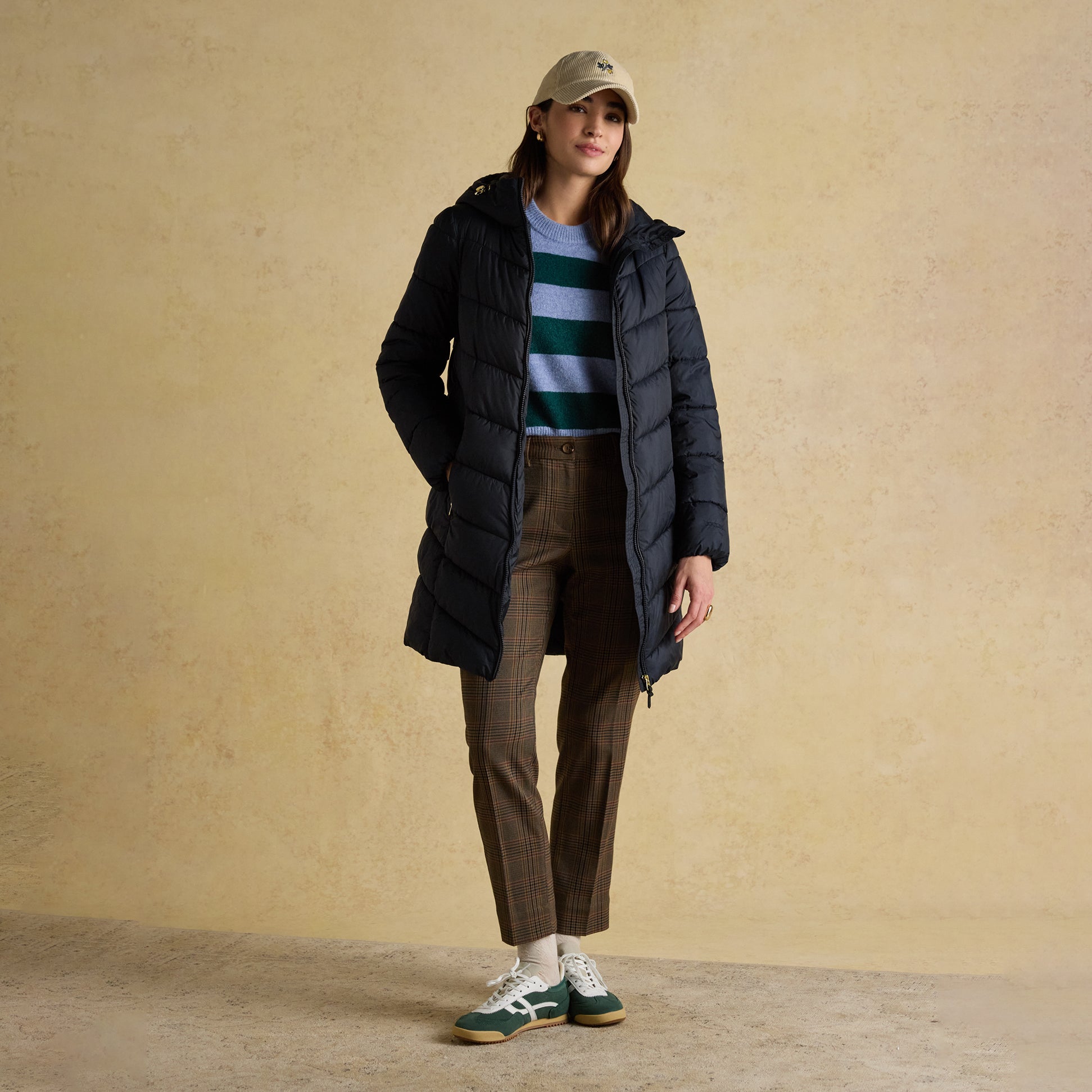 Joules MOORSDALE Womens Long Coat Navy