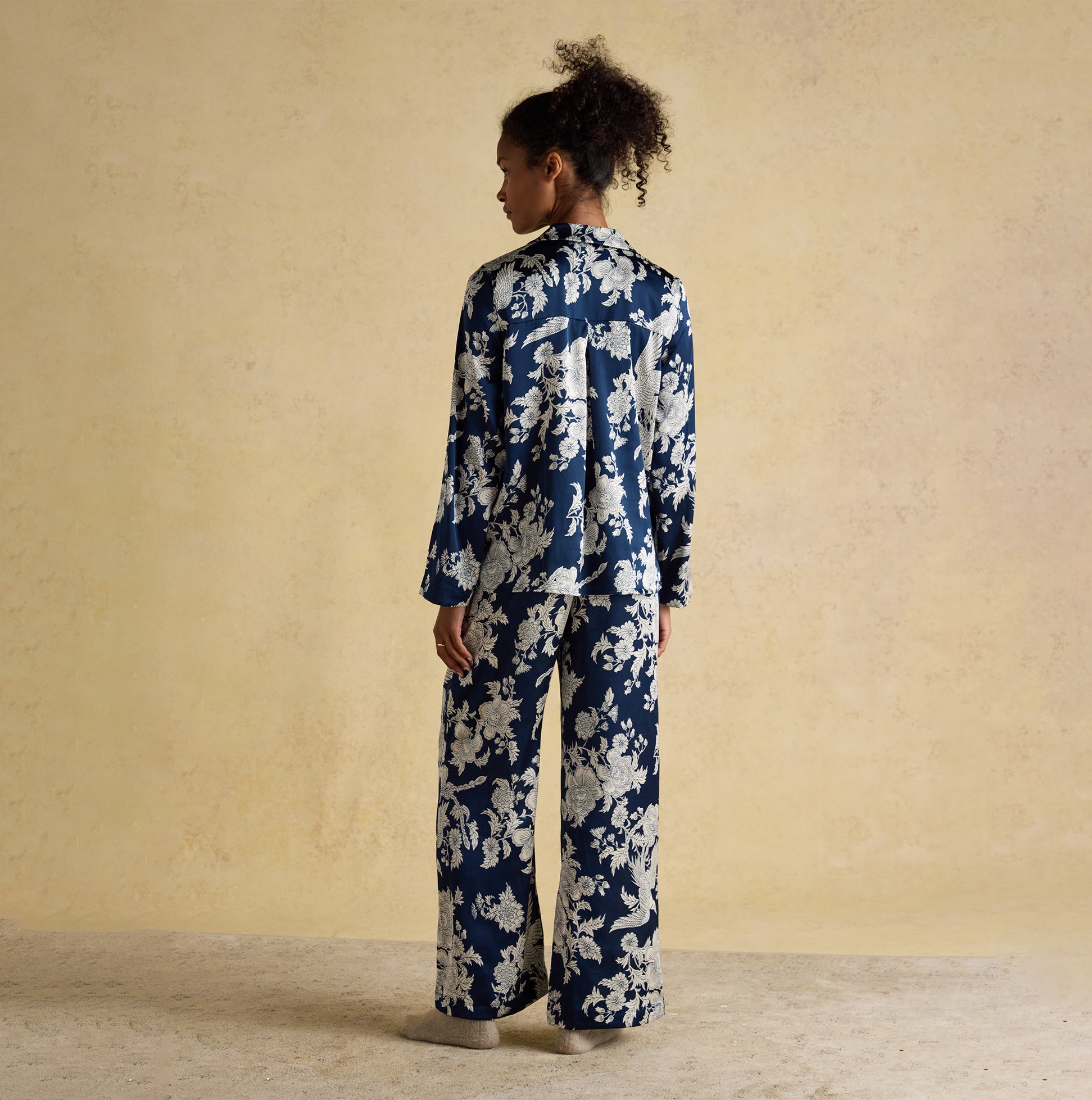 Joules BONNIE Womens Pyjama Set Navy Floral