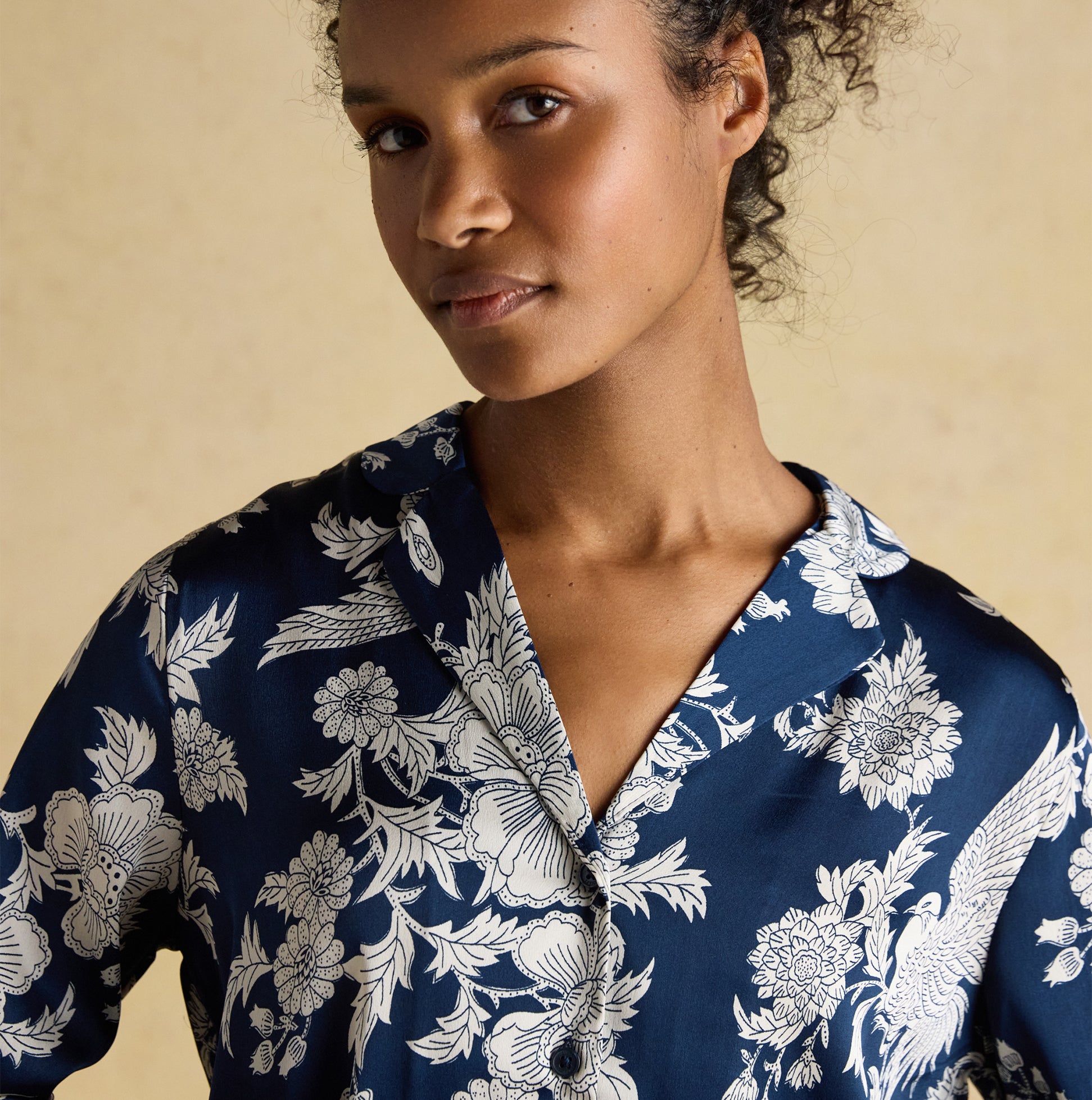 Joules BONNIE Womens Pyjama Set Navy Floral