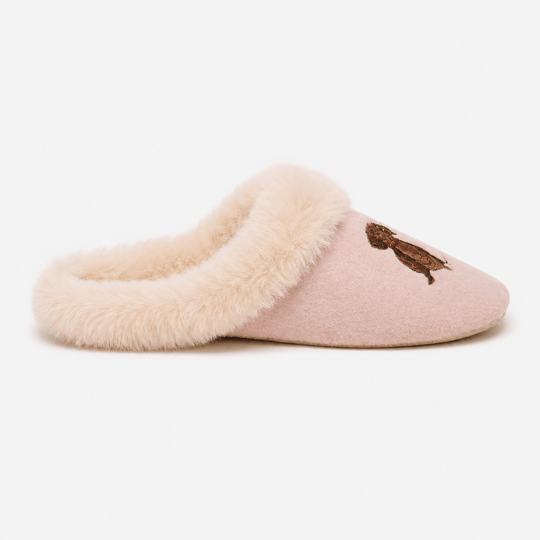Joules SLIPPET LUXE Womens Mules Pink Dog
