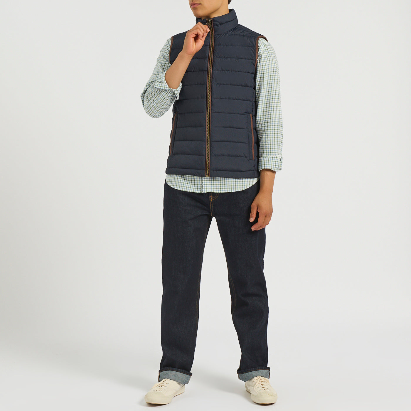 Joules HERITAGE PADDED Mens Gilets Navy