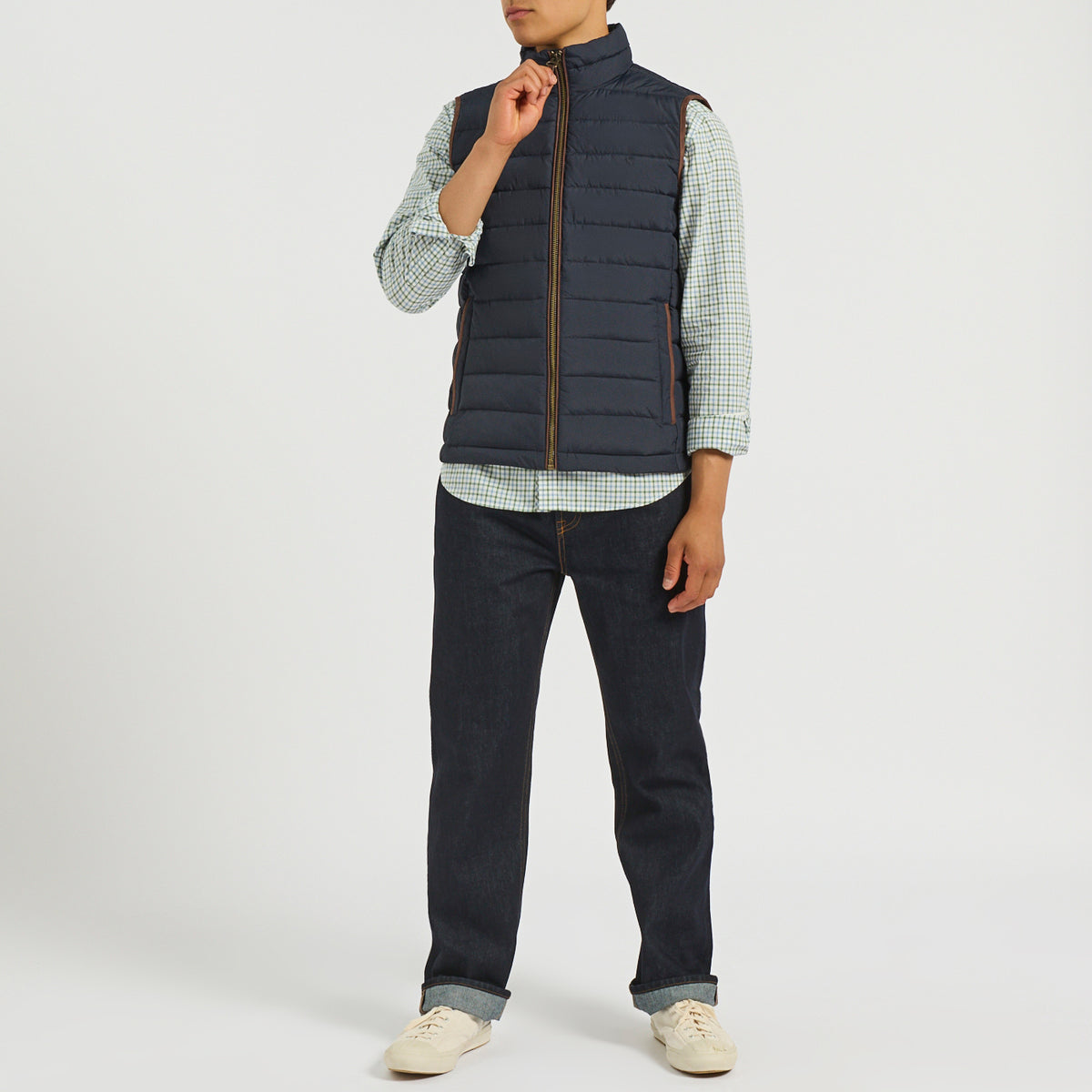 Joules HERITAGE PADDED Mens Gilets Navy