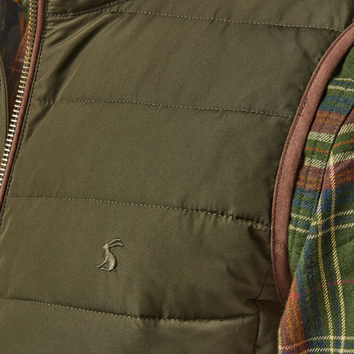 Joules HERITAGE PADDED Mens Gilets Green