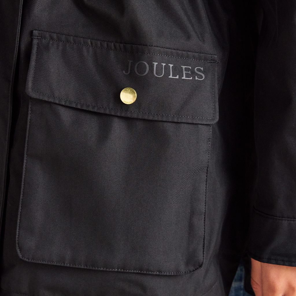 Joules PORTWELL Womens Rain Coat Black