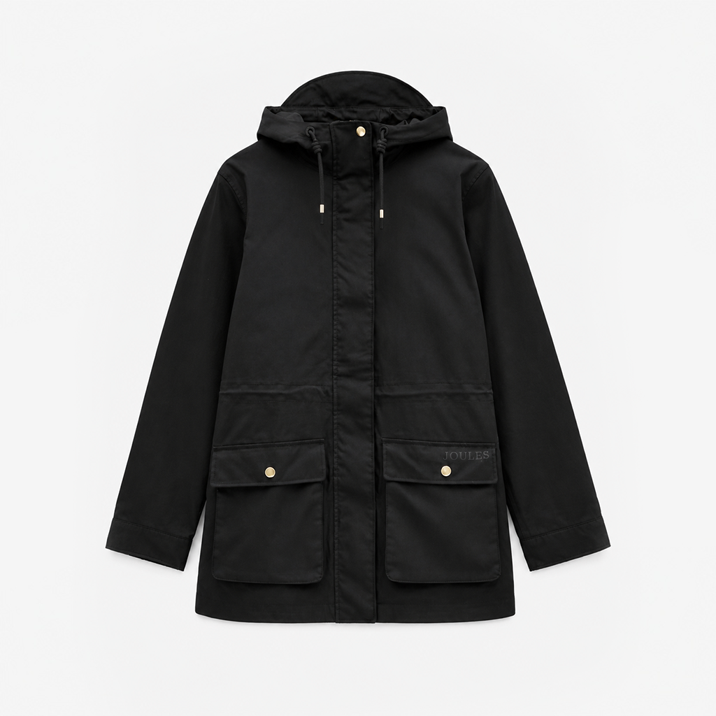 Joules PORTWELL Womens Rain Coat Black