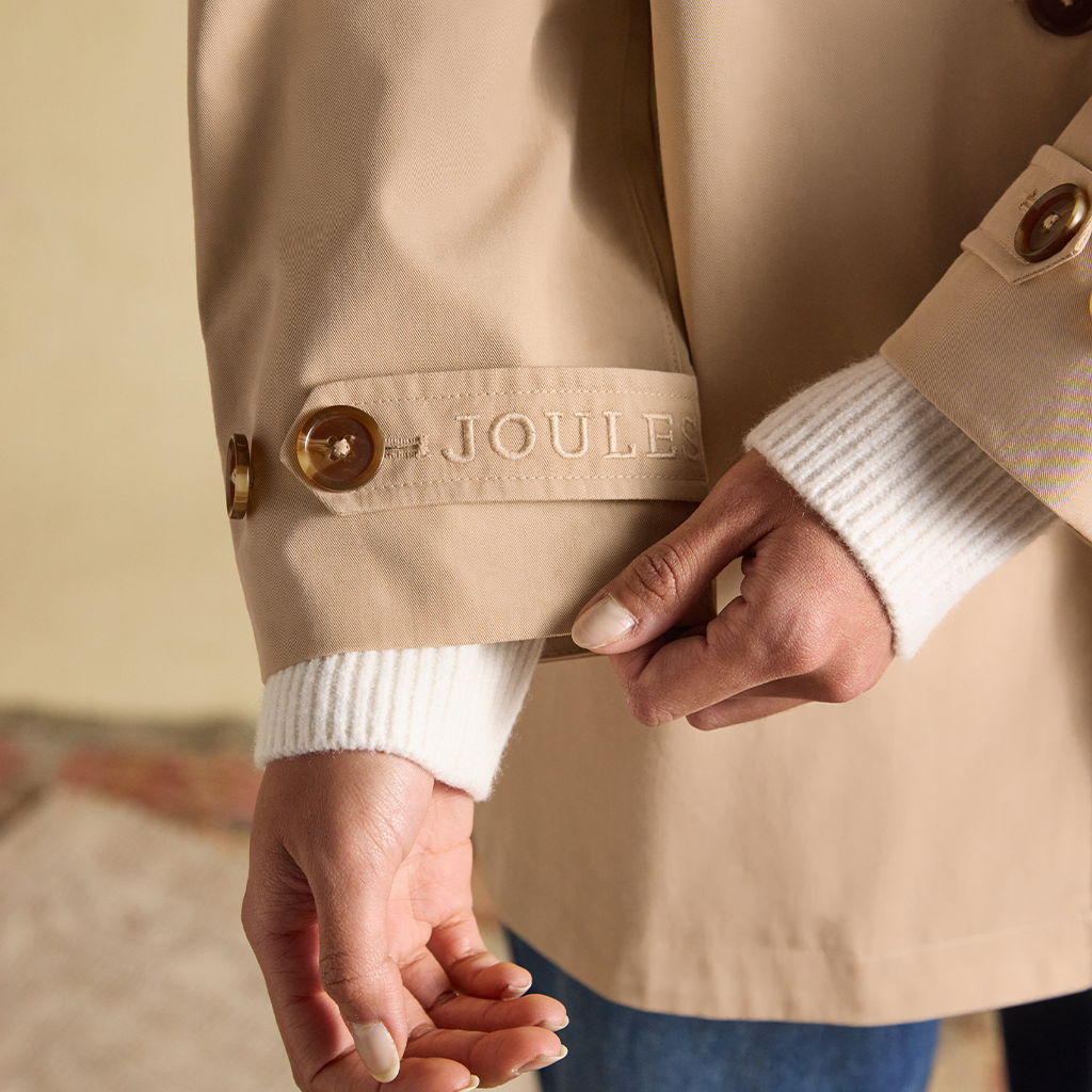 Joules RAINMORE Womens Rain Coats Tan Brown