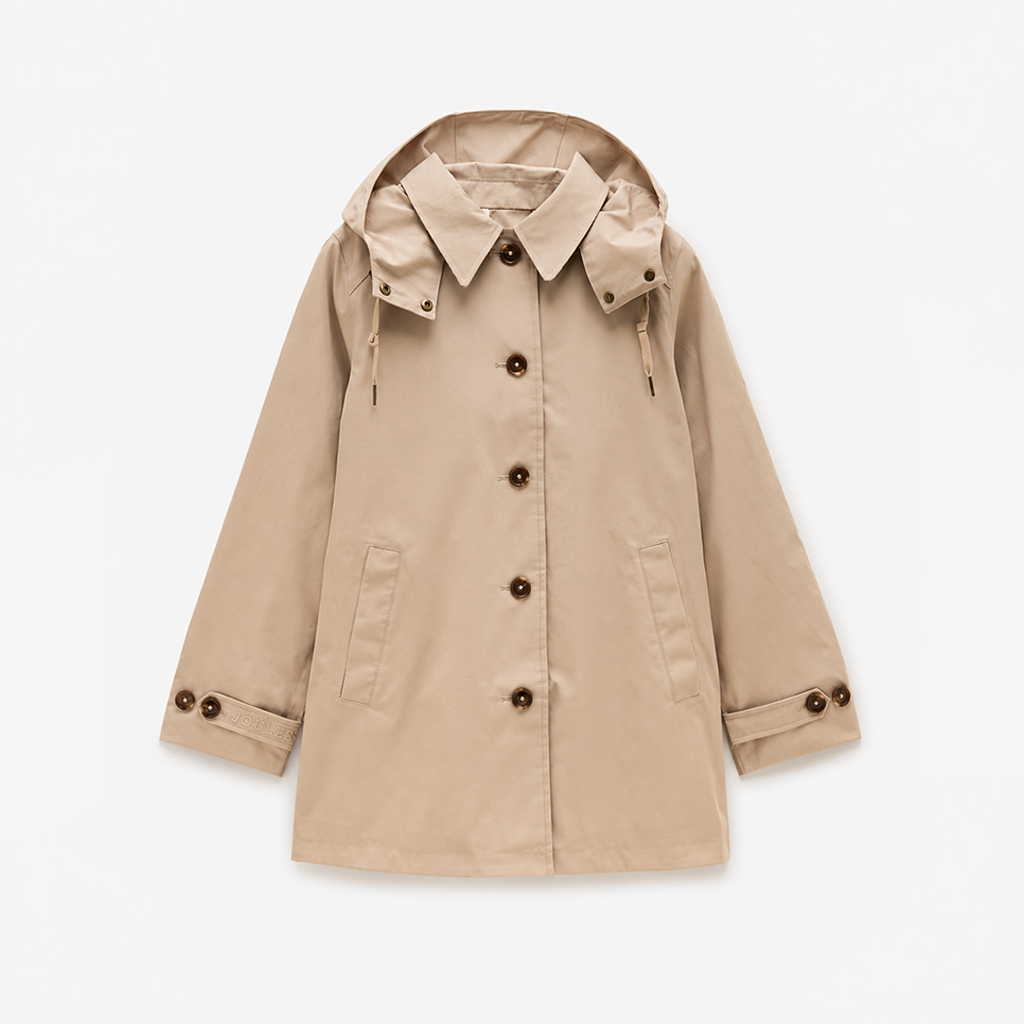 Joules RAINMORE Womens Rain Coats Tan Brown