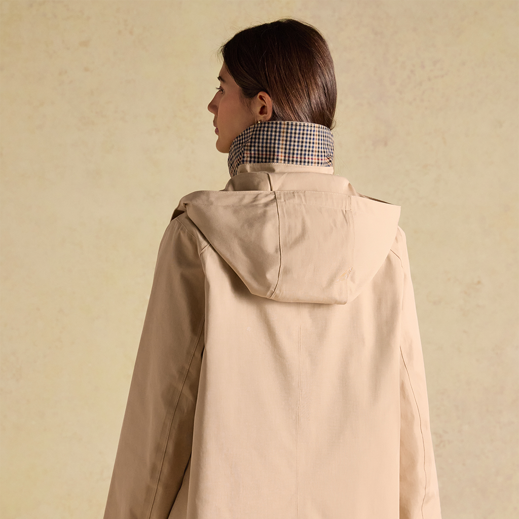 Joules RAINMORE Womens Rain Coats Tan Brown