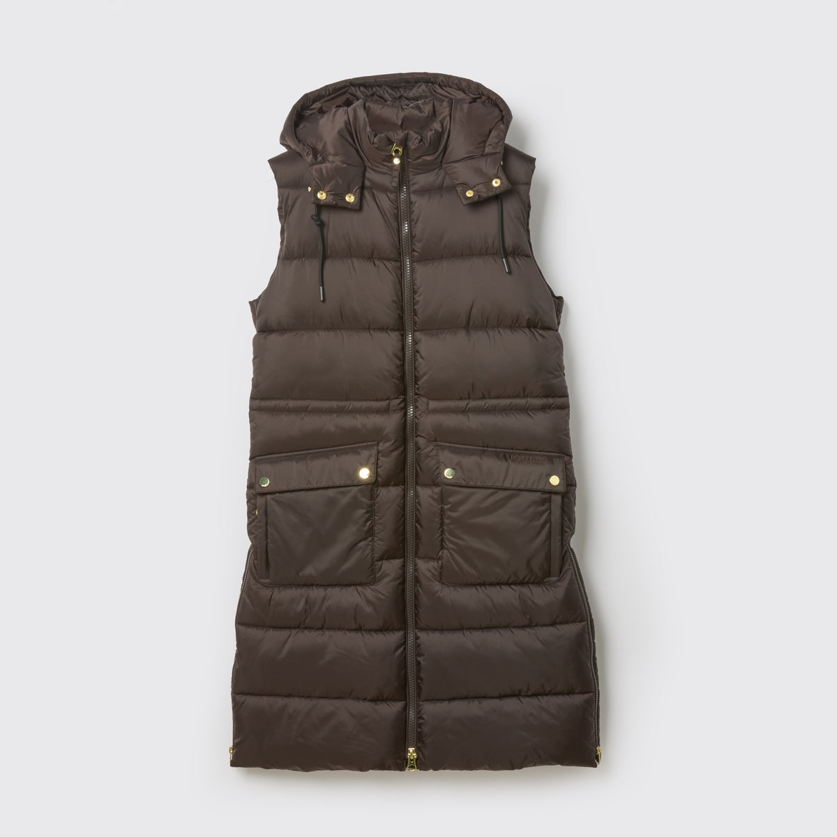 Joules WINDERMERE Womens Gilets Chocolate Brown