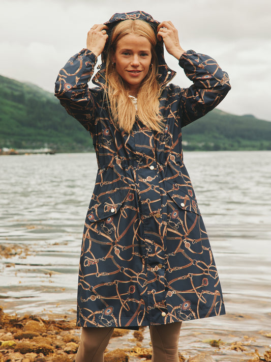 Joules HOLKHAM Womens Coat Navy Bridle