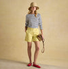 Joules Harbour Boat Neck 100% Cotton Breton Top Cream/Navy