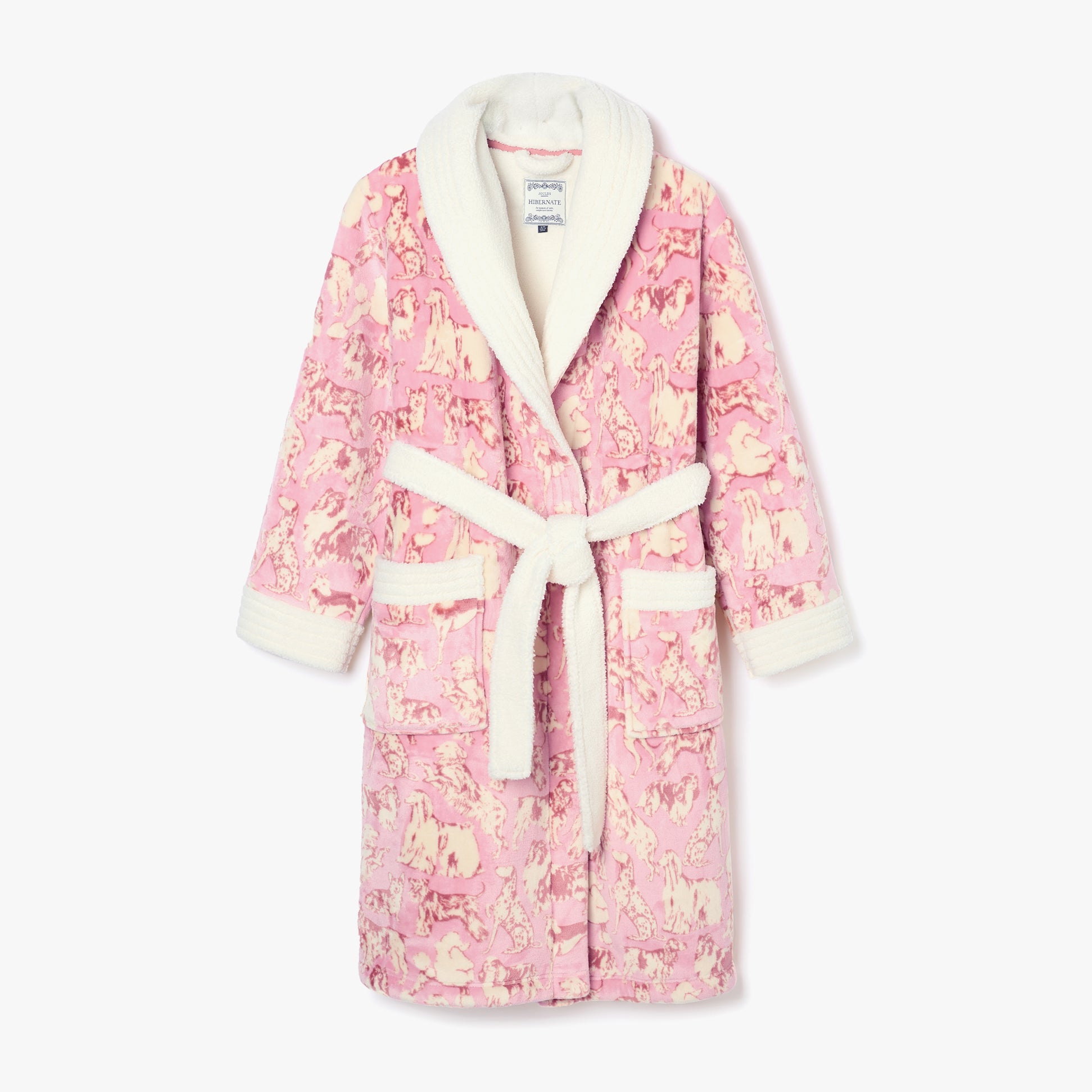Joules MATILDA Womens Night Gown Pink Dogs