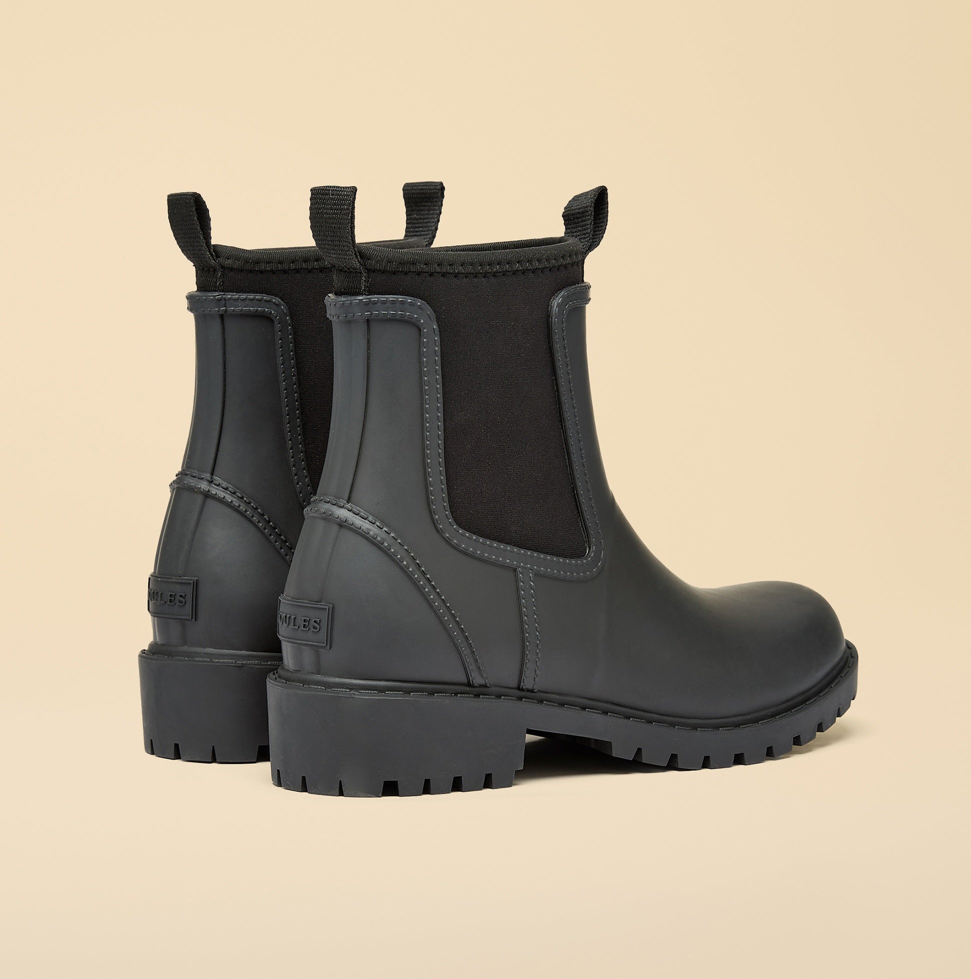 Joules OAKFIELD Womens Neoprene Lined Wellies Black